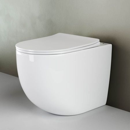 Напольный приставной унитаз Mia Rimless CN1810, артикул CN1810