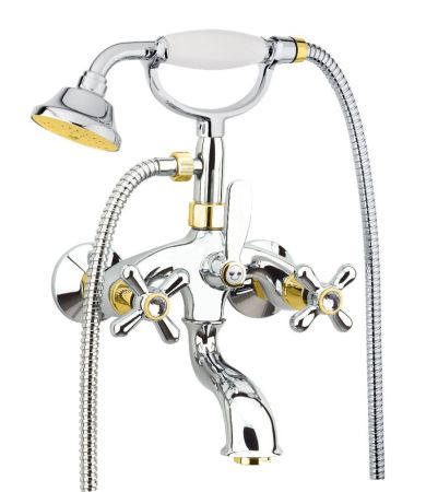 Смеситель для ванны Fiore MARGOT SKY (SWAROVSKI®) 01CO0600, хром/золото, артикул 01CO0600