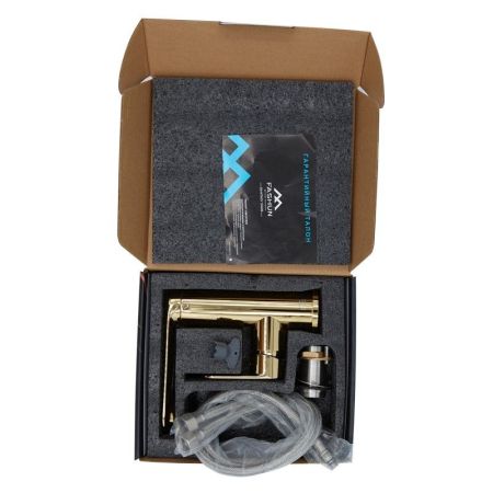 Смеситель для раковины FASHUN A8885-35, золото, артикул A8885-35