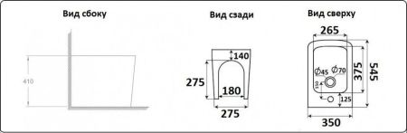 Биде напольное CeramaLux 3370, артикул 