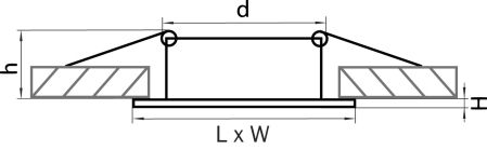 Светильник точечный встраиваемый декоративный под заменяемые галогенные или LED лампы Lega 16 Lightstar 011035, артикул 011035