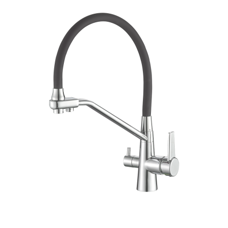 Смеситель для кухни с гибким изливом FASHUN A4382-12, хром, артикул A4382-12