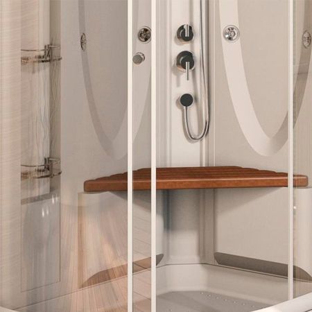 Душевая кабина Radomir Гранд 123x93 R 1-05-1-2-0-1160 профиль Белый стекло прозрачное, артикул 1-05-1-2-0-1160