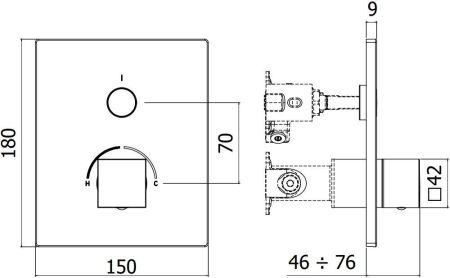 Смеситель для душа Paffoni Compact Box CPM513CR, артикул CPM513CR