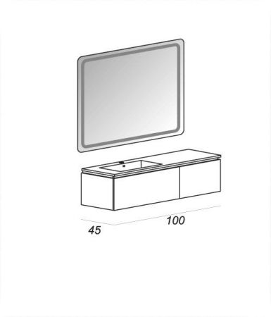 Мебель для ванной CEZARES AVRIL, артикул 54402