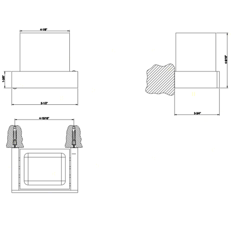 Gessi Rettangolo Стакан подвесной, цвет: хром/черный, артикул 20808#031