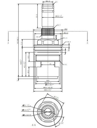 Кран-букса BELZ для переключения 2 режима (BF62), артикул BF62