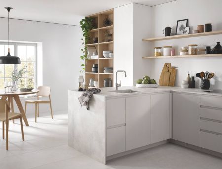 Смеситель для кухни GROHE Eurosmart 2021, U-образный высокий излив, суперсталь (30567DC0) Смеситель для кухни GROHE Eurosmart 2021, U-образный высокий излив, суперсталь (30567DC0)