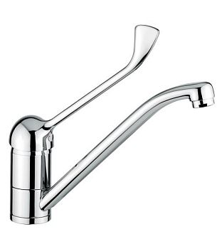 Emmevi Ambra, локтевой смеситель для раковины с поворотным изливом, цвет хром