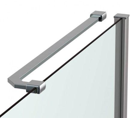 Душевой уголок Black&White Stellar Wind S701-900x900 радиальный профиль Серебристый хром стекло прозрачное, артикул 7019090