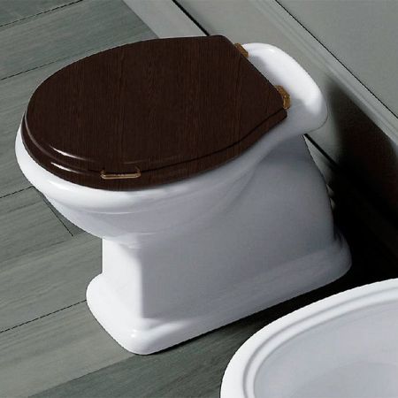 SIMAS Lante Унитаз напольный с вертикальным сливом 38,5х58см, цвет белый, артикул LA01bi