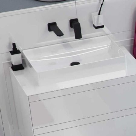 Смеситель для умывальника скрытого монтажа EXCELLENT Keria AREX.2014BL (черный мат)