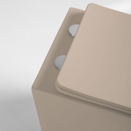 Унитаз подвесной Globo VT1-14SMC безободковый, цвет капучино мат., ультратонкое сиденье soft-close, артикул VT1-14SMC