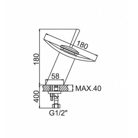 Смеситель для раковины D-Lin D110416, хром
