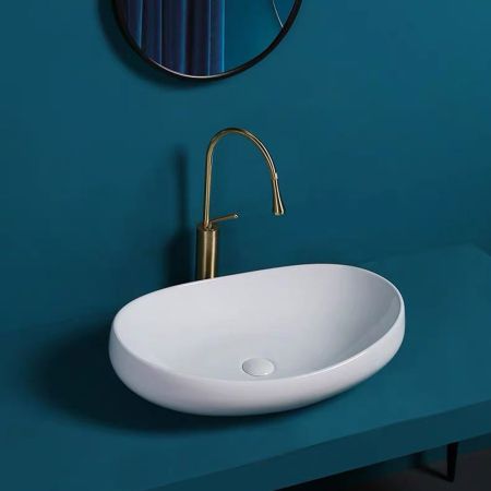 Раковина чаша WesnaArt NOVA 4060-NOV03, белый, артикул 4060-NOV03