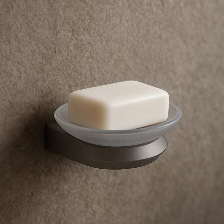 Мыльница Knotlor SD103GM, оружейная сталь, артикул SD103GM