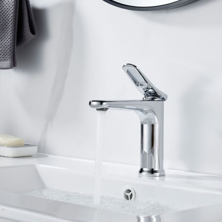 Смеситель для раковины Shevanik S4701, хром