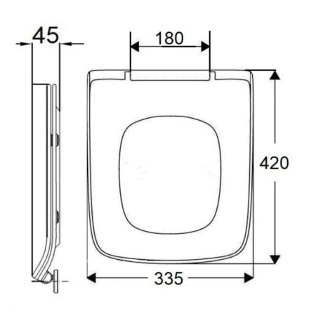 Сиденье для унитаза Orange C02-003W с Микролифтом