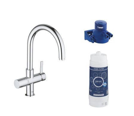 Смеситель для кухни GROHE Blue Pure с функцией фильтрации, хром (119711) Смеситель для кухни GROHE Blue Pure с функцией фильтрации, хром (119711)