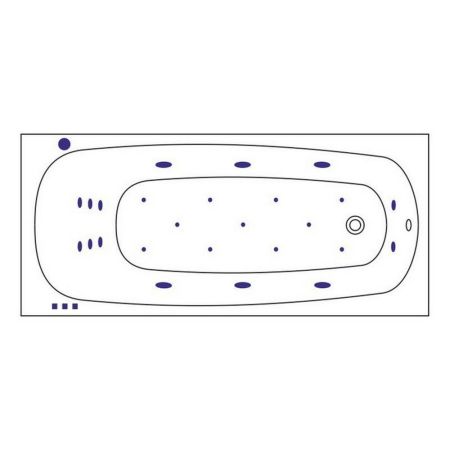 Ванна WHITECROSS Layla Slim 180x80 "ULTRA" (бронза), артикул 0122.180080.100.ULTRA.BR