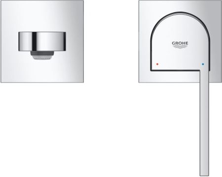 Смеситель для раковины GROHE Plus, настенный монтаж, L-Size, хром (29306003)
