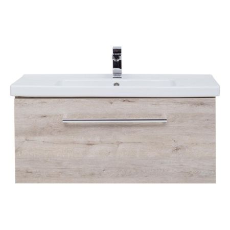 Тумба с раковиной подвесная Dreja Big Inn 80 см, дуб кантри, артикул 77-0204D-com