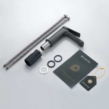 Смеситель для раковины Splenka S40.10.07, серый