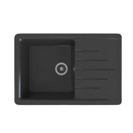 Мойка MIXLINE ML-GMS07 СТАНДАРТ с крылом, черный, 750*495*190мм (551115), артикул 551115