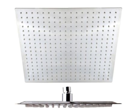 AQG, душевая квадратная ультраплоская антикальцевая головка ATLAS C40 см, цвет хром