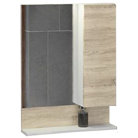 Зеркальный шкаф Comforty Рига 70 4142212 Дуб сонома, артикул 4142212