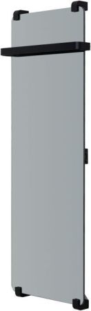 Полотенцесушитель электрический Allen Brau Infinity 120x44 с рейлингом и креплением, черный браш, артикул 00305020