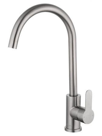 Смеситель для кухни WONZON & WOGHAND, Брашированный никель (WW-AE4554-BS), артикул WW-AE4554-BS