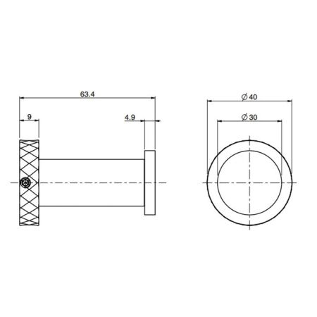 Fima Carlo Frattini Accessori Крючок, подвесной, цвет: чёрный матовый, артикул F6004T/1VNS