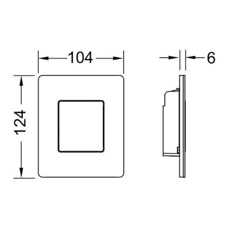 TECEsolid Urinal, сталь, черный матовый, артикул 9242435