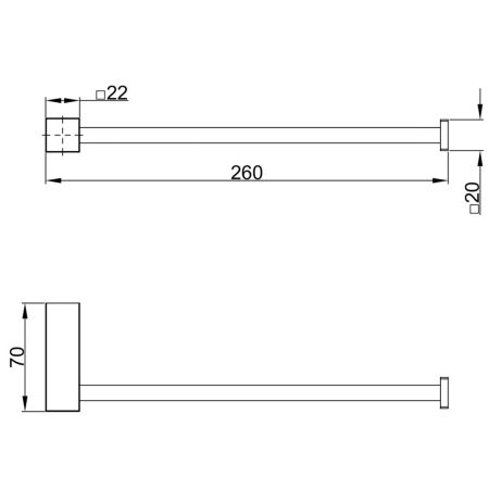 Полотенцедержатель Lemark VALDAY настенный, сталь, матовый черный (LMA-8113S3-BL), артикул LMA-8113S3-BL