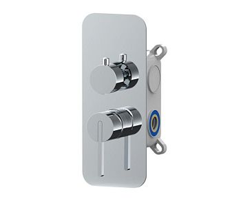 AQG Urban, встраиваемый смеситель для душа на 2 выхода, с дивертером, цвет хром