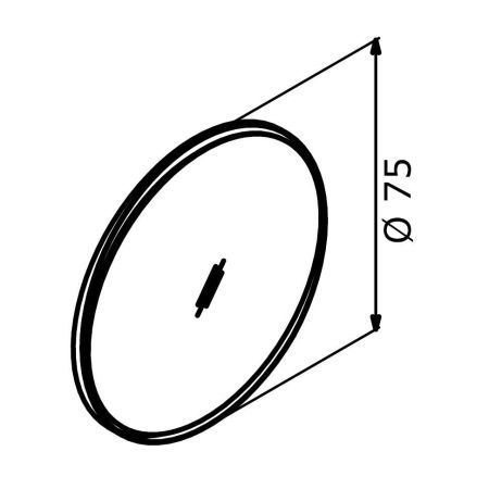 Зеркало ORKA Moonlight 75x75 c LED подсветкой, голубой матовый, артикул 3001335
