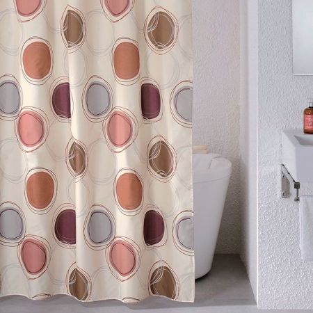 Штора для ванны Milardo Sea Stones 200x180 Разноцветная, артикул 690P180M11