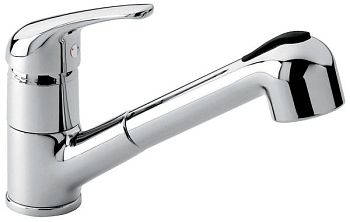 Emmevi Ambra, смеситель с вытяжным изливом для кухни, цвет хром