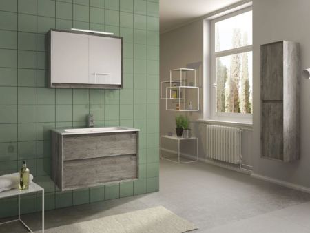 IBX LUXOR, тумба под раковину 100 см, 2 ящика наружных, цвет натуральный, артикул T521002C/NATURAL