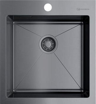 Мойка, OMOIKIRI, Akisame, ширина, мм-460, глубина, мм-510, высота, мм-200, тип установки-встраиваемый, отверстия для смесителя-1, с переливом, сифон и донный клапан с декоративной накладкой в комплекте, материал-нержавеющая сталь, крепления в комплекте, ц