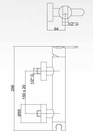 Смеситель для душа CEZARES GARDA-DDM, артикул GARDA-DDM-01-Cr