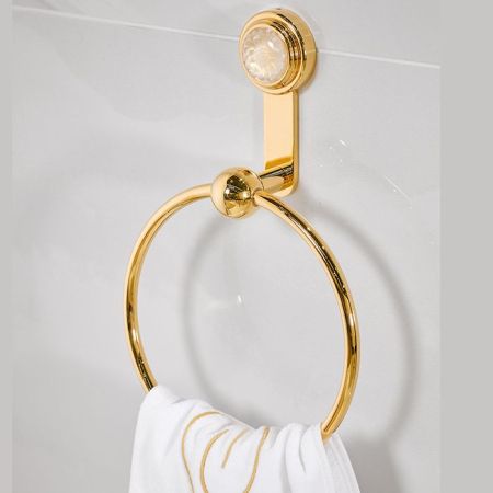 THG DAHLIA Полотенцедержатель-кольцо, цвет полированное золото