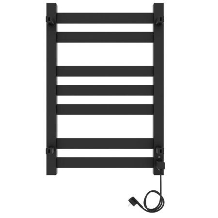 Полотенцесушитель электро "Гефест ЧКЧ П7 500х800", черный муар, левый