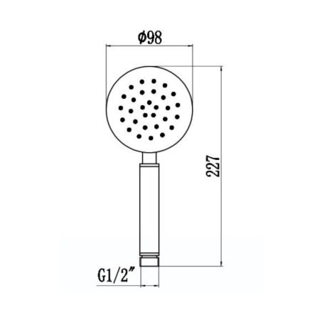 Душевая лейка Savol S-YSP02L, сатин, артикул S-YSP02L