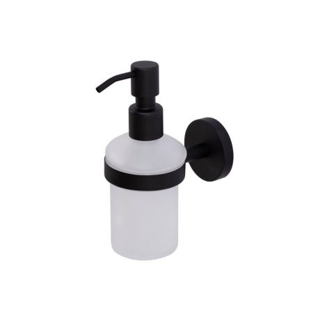 RELAX-SOIS-V-BORO Диспенсер для мыла подвесной, стекло, исполнение брашированное золото, артикул RELAX-SOIS-V-BORO