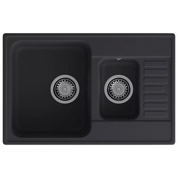 Кухонная мойка GranFest QUARZ 21К, черный