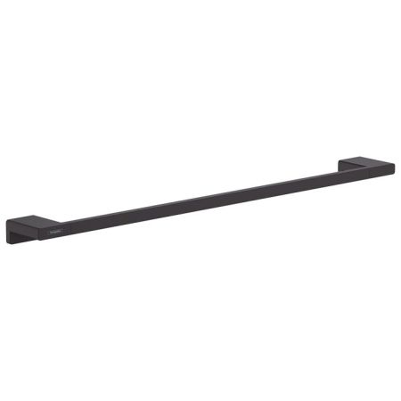 Полотенцедержатель, Hansgrohe, AddStoris, одинарный, ширина, мм-648, глубина, мм-70, высота, мм-32, тип установки-настенный, материал-металл, крепления в комплекте, цвет-черный матовый, артикул 41747670