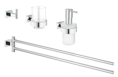 Набор аксессуаров GROHE Essentials Cube 4 в 1, хром (40847001)