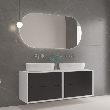 Зеркало VAGUE CEZARES с контурной подсветкой и датчиком движения, артикул CZR-SPC-VAGUE-1200-700-MOV